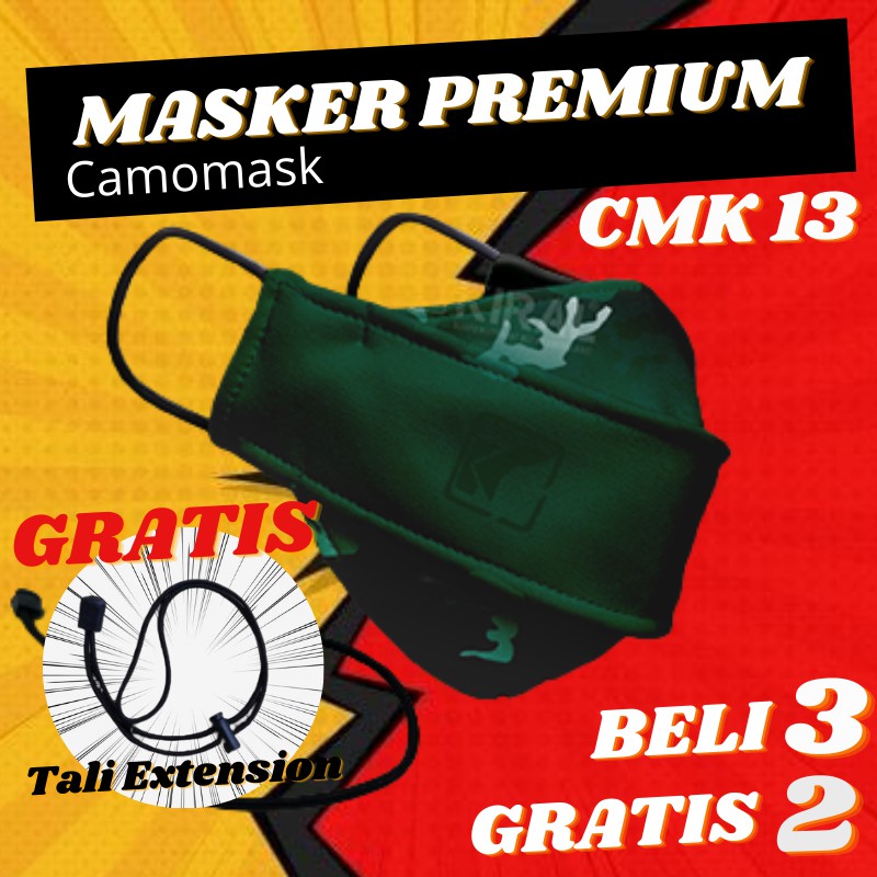 [UPDATE PROMO] Masker Kain Pria Camomask Camo Mask Kiral Motif Distro Keren Premium