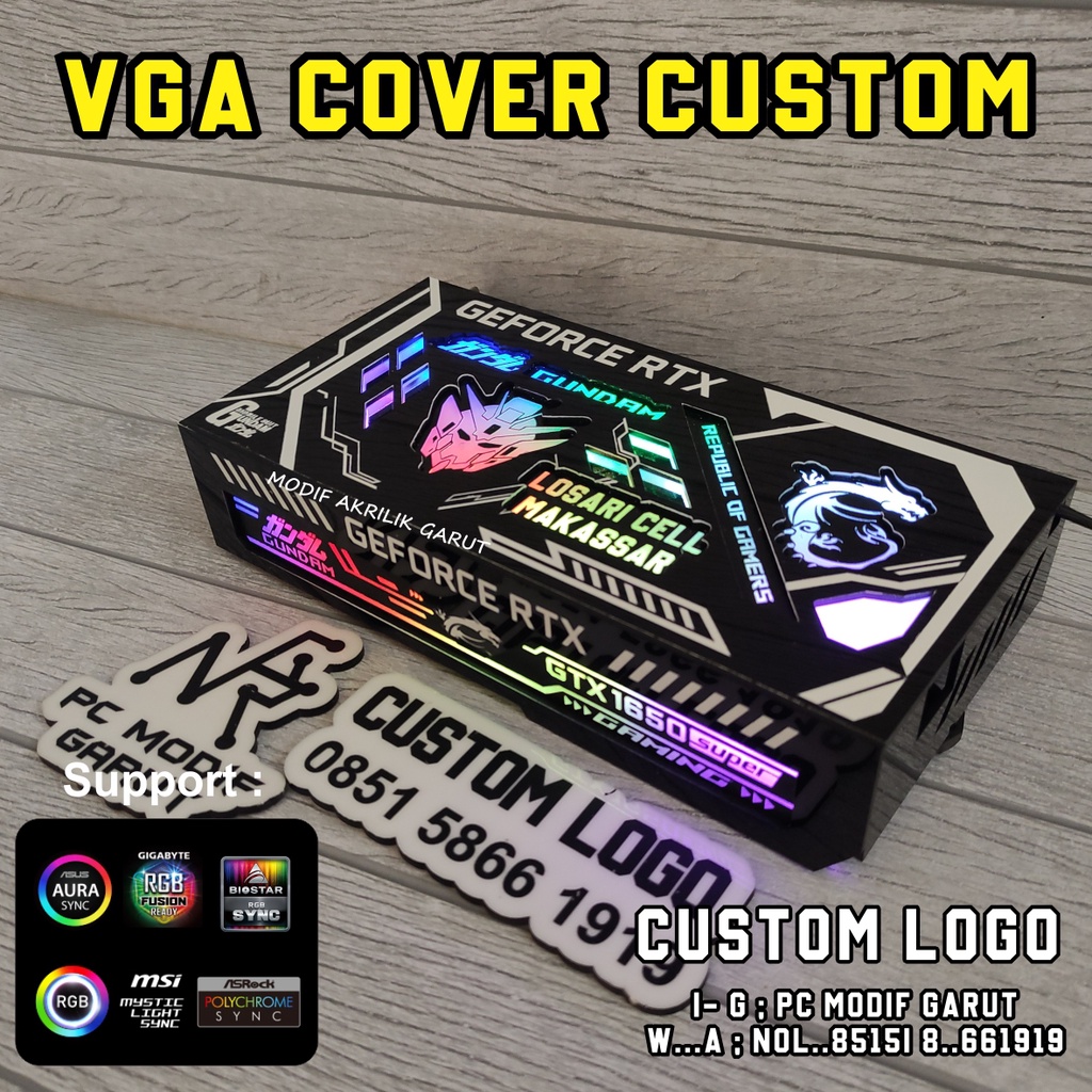 vga cover inno 3D 1650 super custom logo custom vga