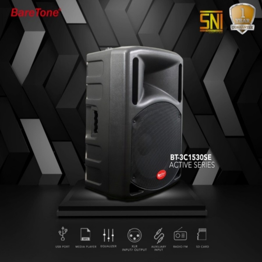 Speaker Aktif BARETONE 3C 1350SE 15 Inch Professional Audio Original