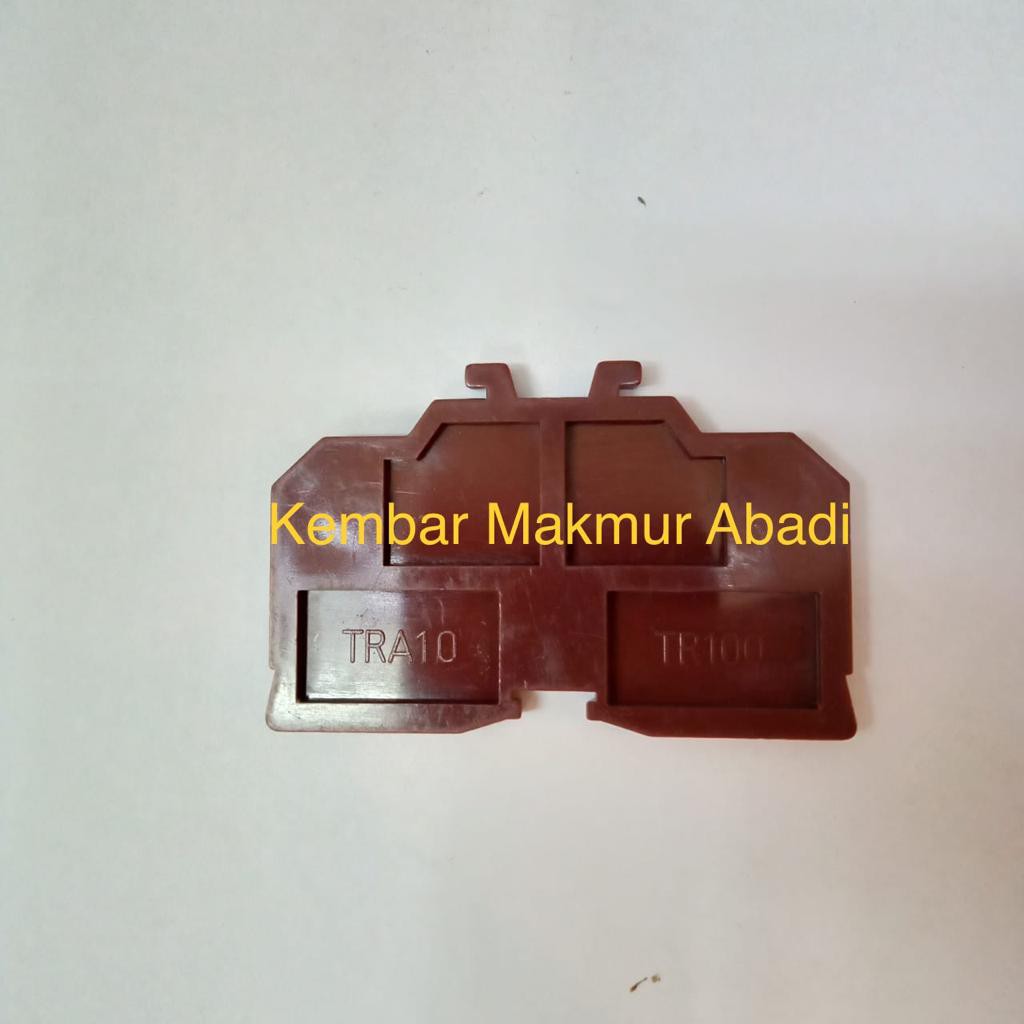 End Plate Terminal Block TR 100A Din Rail / TUTUP TR100A / COVER TR 100 / Endplate TR100A T Blok