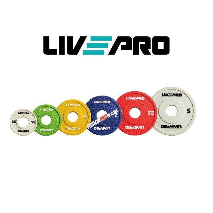 Plat Beban 0.5-5kg Change Plate Set Barbel Barbell Dumbell Livepro