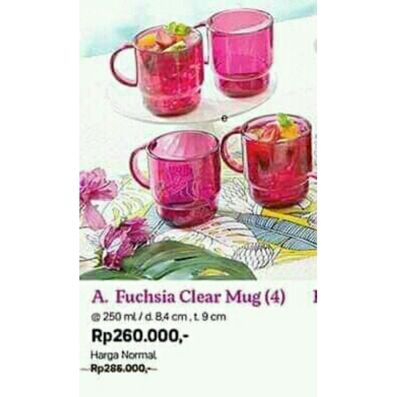 Clear mug tupperware original