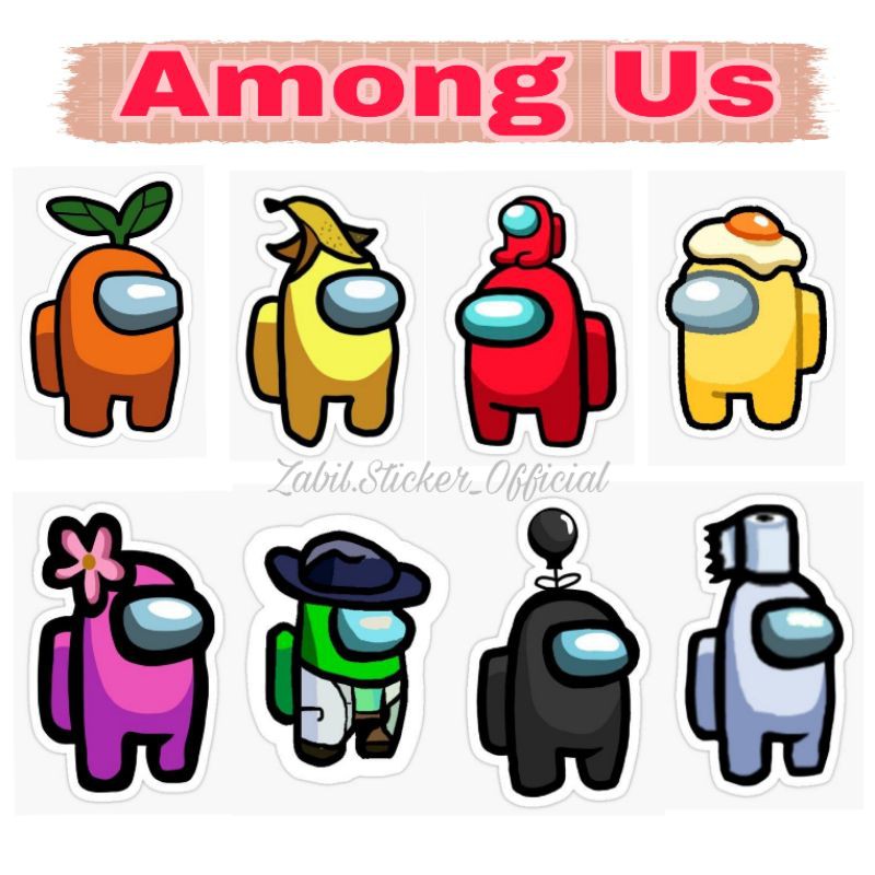 jual sticker among us sticker aesthetik sticker among us printable untuk case hp termurah shopee indonesia