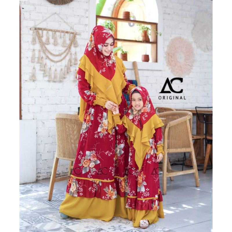 GAMIS SYAR'I ANAK SHUCI CERUTI BABYDOLL SET HIJAB BY AC ORIGINAL COLLECTION