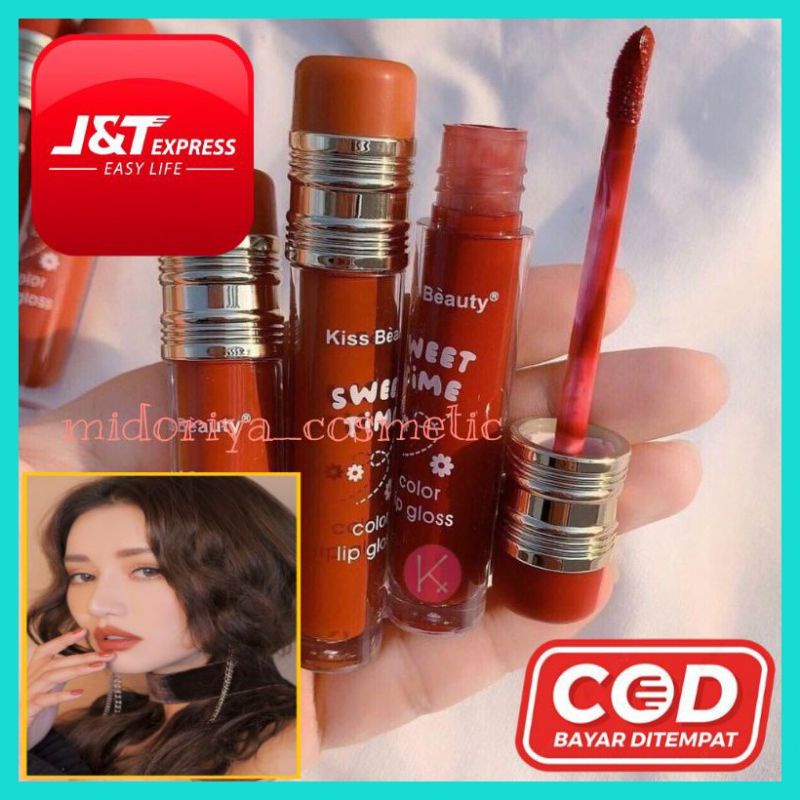 LIPCREAM LIPSTIK LIPGLOSS LIPSTICK LIPEN LIPSTICK LIP CREAM KISS BEAUTY SWEET TIME PERBATANG / SATUA