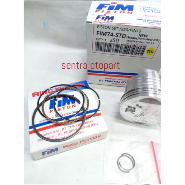 Piston kit beat esp. Beat street oversize std merk fim