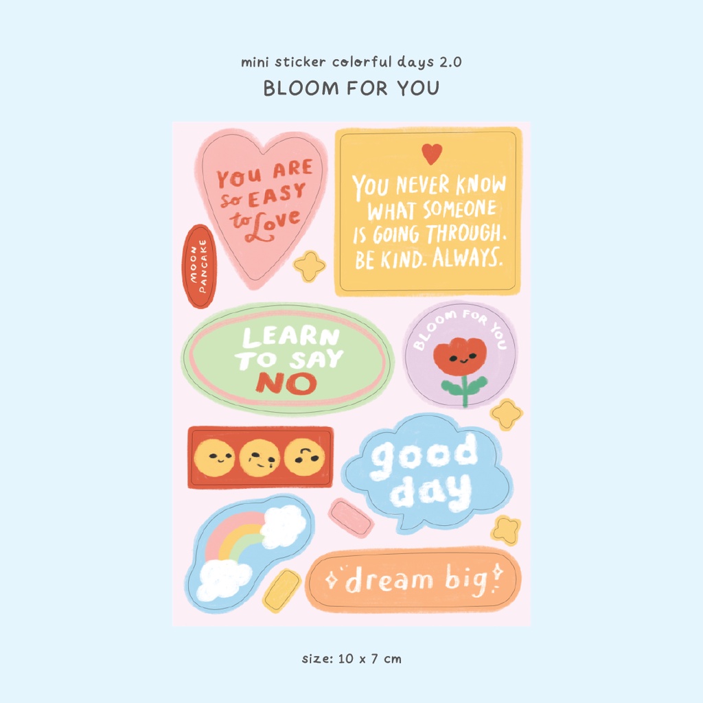 

Moon Pancake Mini Sticker Colorful Days 2.0 - Bloom For You