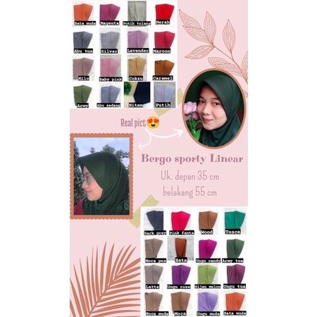 Bergo sporty-Bergo Olahraga-Bergo Pendek