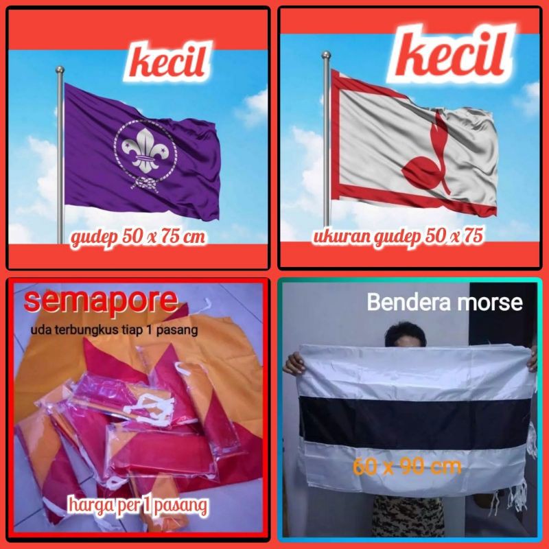 Bendera Pramuka Morse Semapore Shopee Indonesia