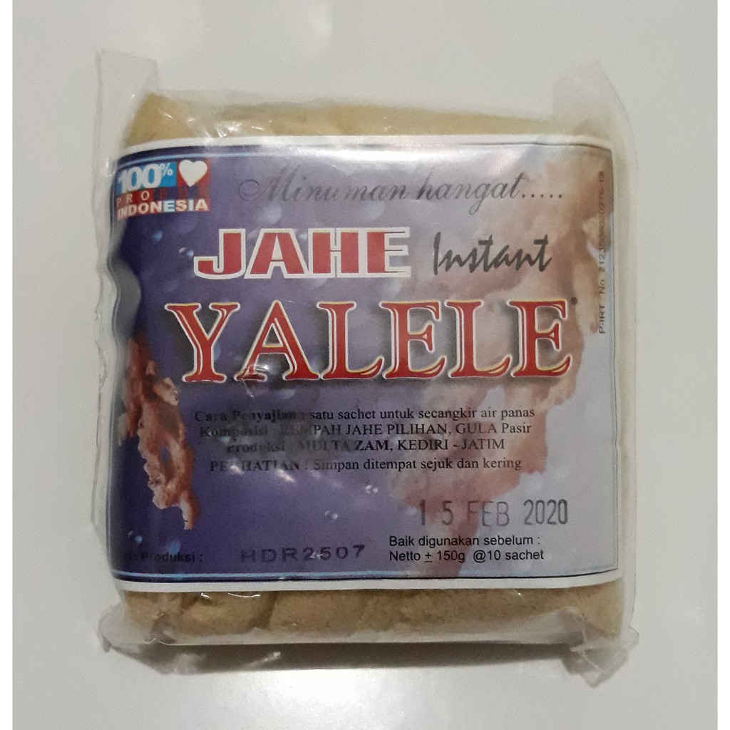 

Jahe Instant Yalele - Oleh Oleh Kediri