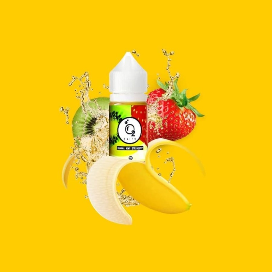 Liquid O2 Salts 30ML O2 Banana Kiwi Strawberry