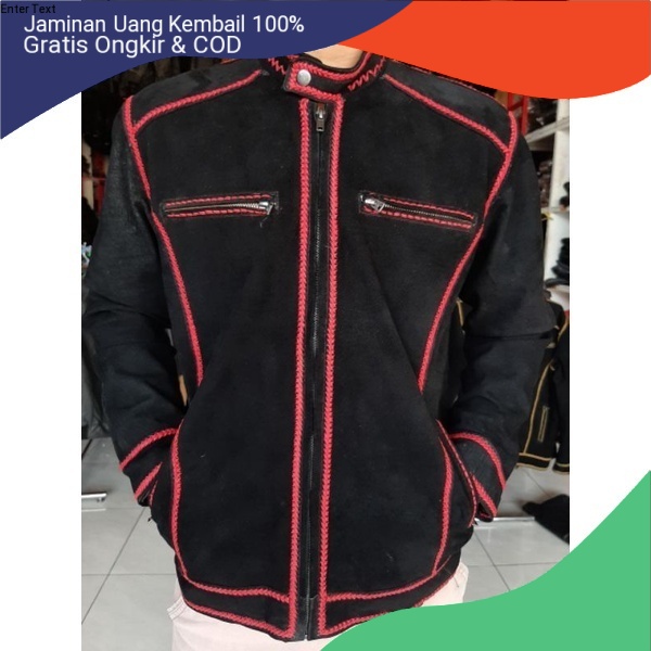 Jaket kulit domba asli Jaket pria kulit domba asli Jaket sulam kulit domba asli beludru terbaru