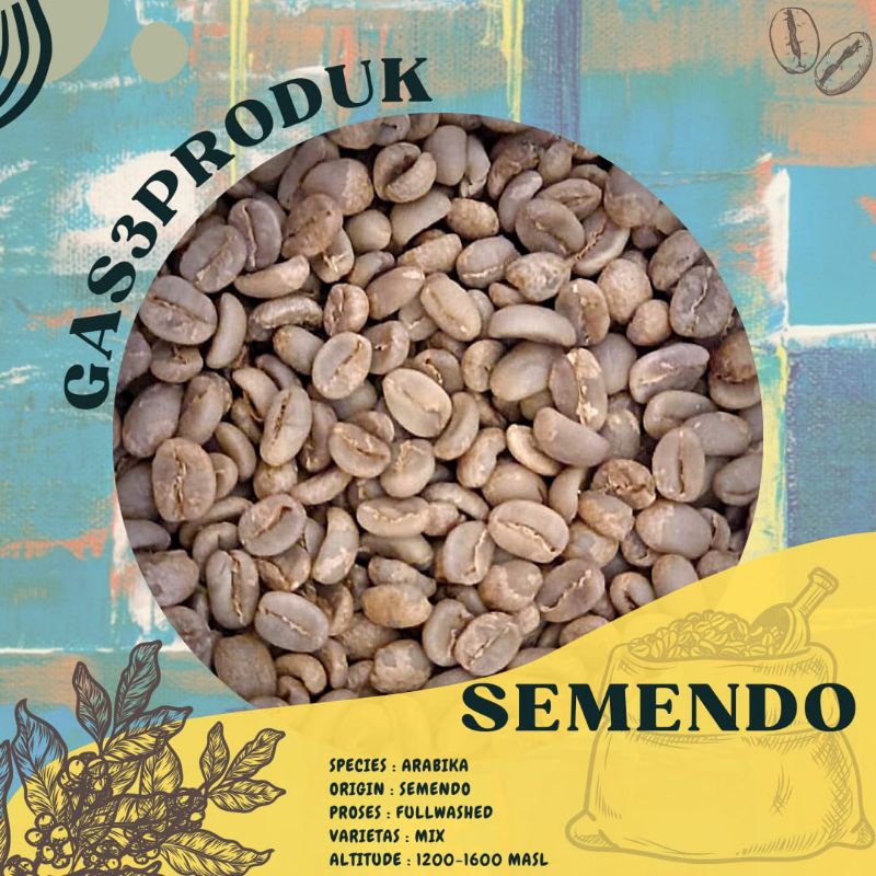 

Greenbean/Biji kopi Arabika/arabica Semendo proses Dryhull/Fullwashed