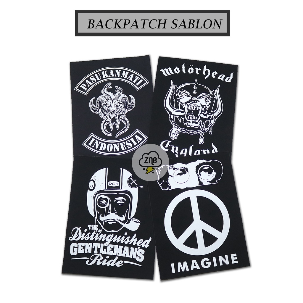 ZINBONS PATCH BORDIR PATCH EMBLEM PATCH SABLON MOTOR TEMPELAN JAKET MOTOR PATCH MURAH