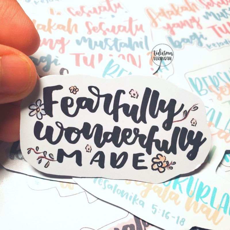 

Sticker Rohani Ayat Alkitab Tempelan Buku Bujo Journal Journaling Studygram Bullet Dekorasi Scrapbook Kreatif Unik