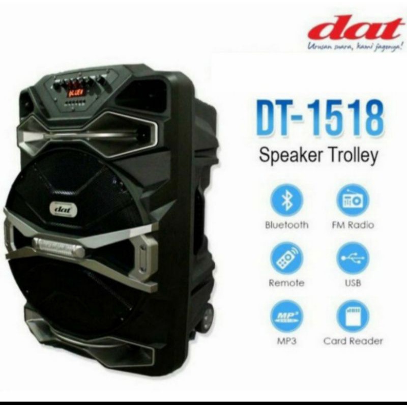SPEAKER TROLLEY DAT DT-1518 15" DT 1518 / DT- 1518 promo cuci gudang