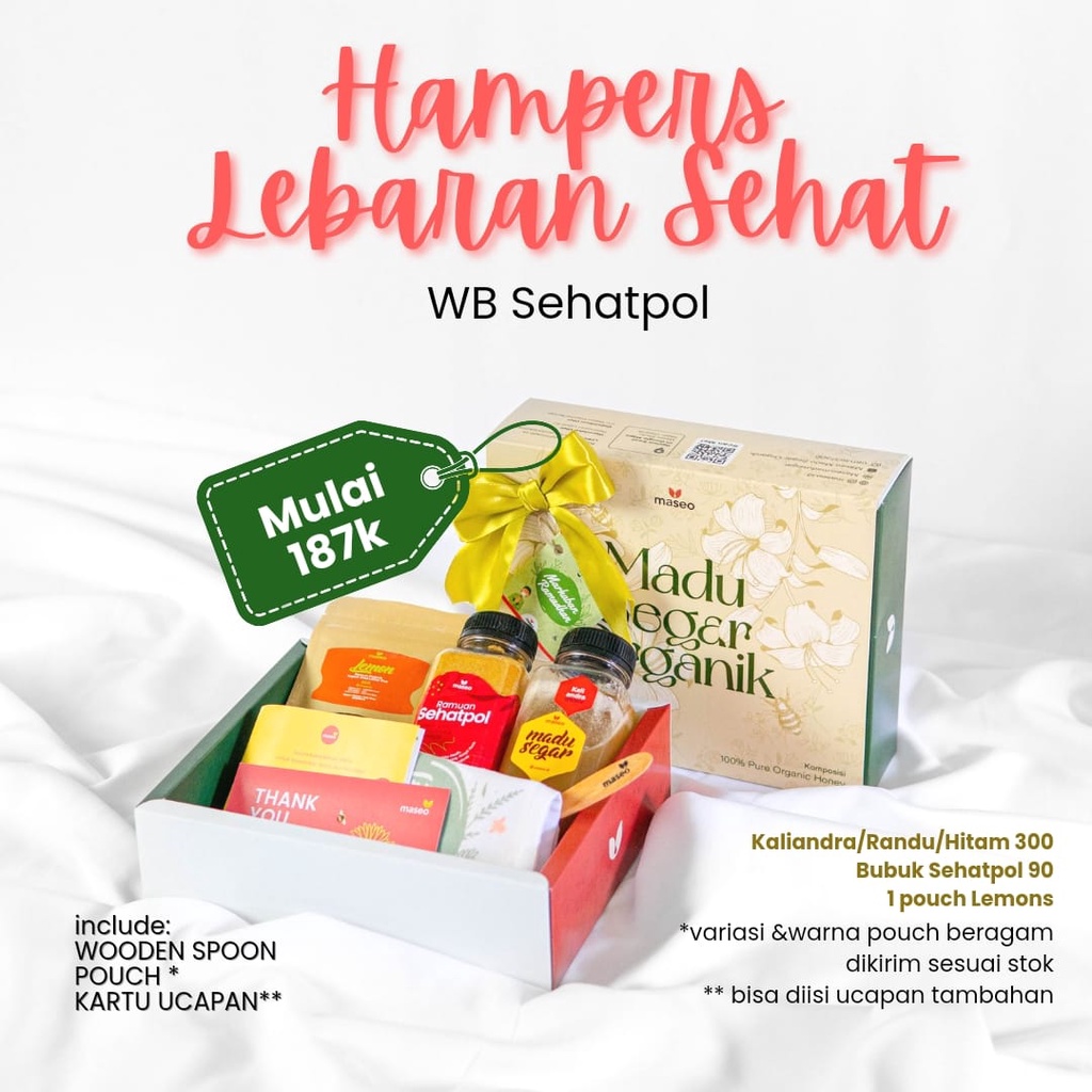 

Hampers Lebaran Maseo Madu Rempah Parsel Lebaran Sehat