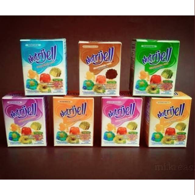 

Nutrijel kemasan ekonomis 1 box isi 12 sachet 10 gr