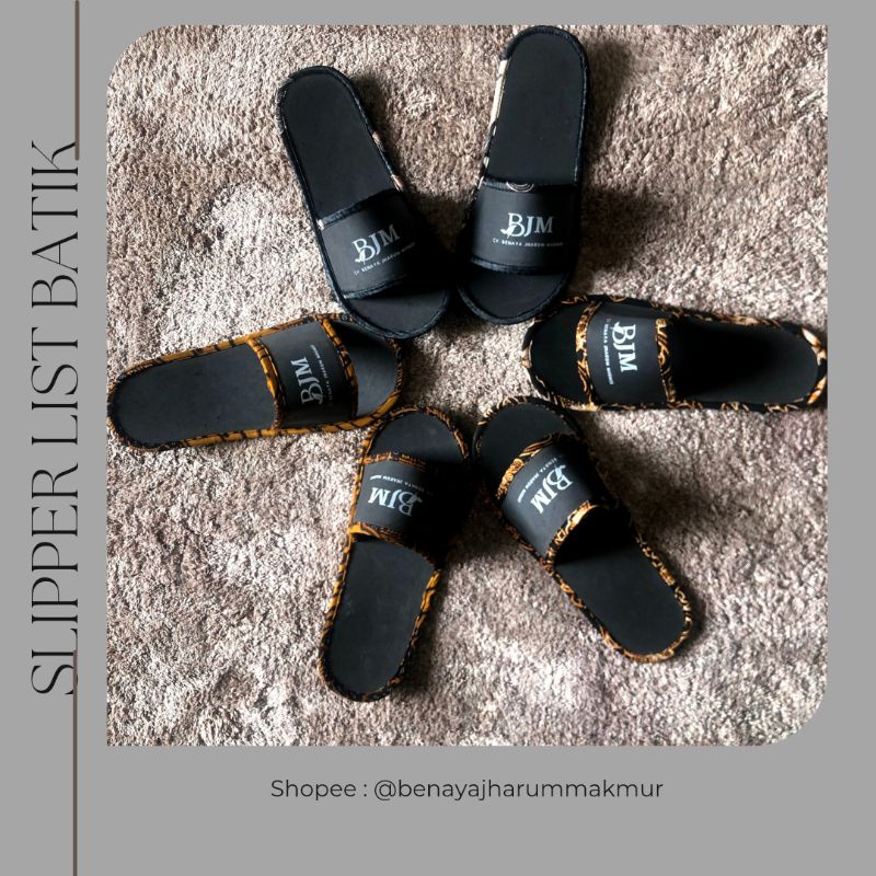 sandal hotel Polos sendal batik sendal rumah pria wanita 1 pasang