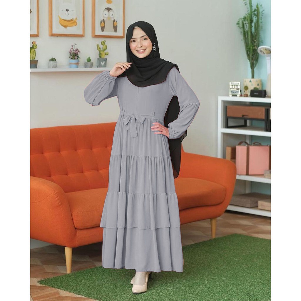 Belani Maxi Gamis Polos Remaja Dress Muslim Wanita Terlaris