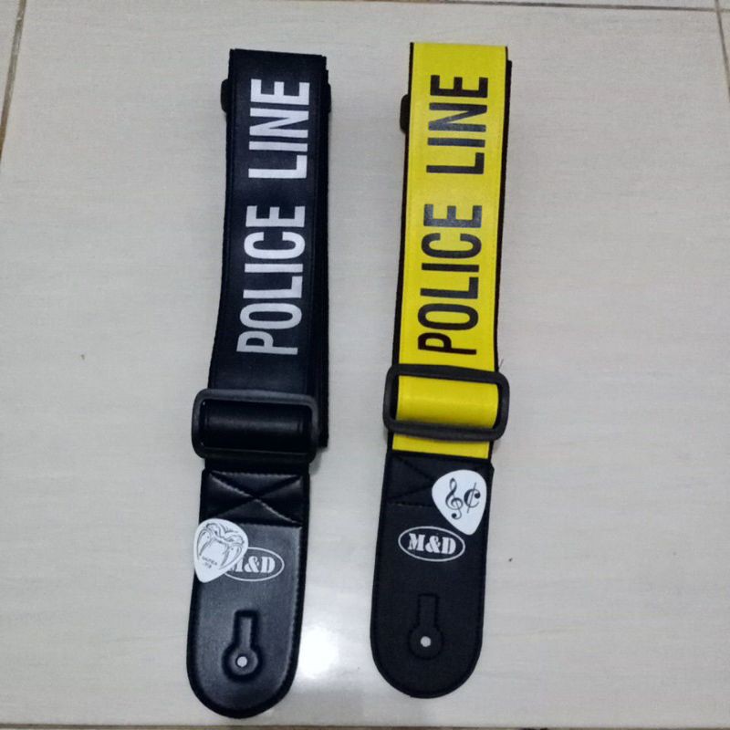 strap gitar police line