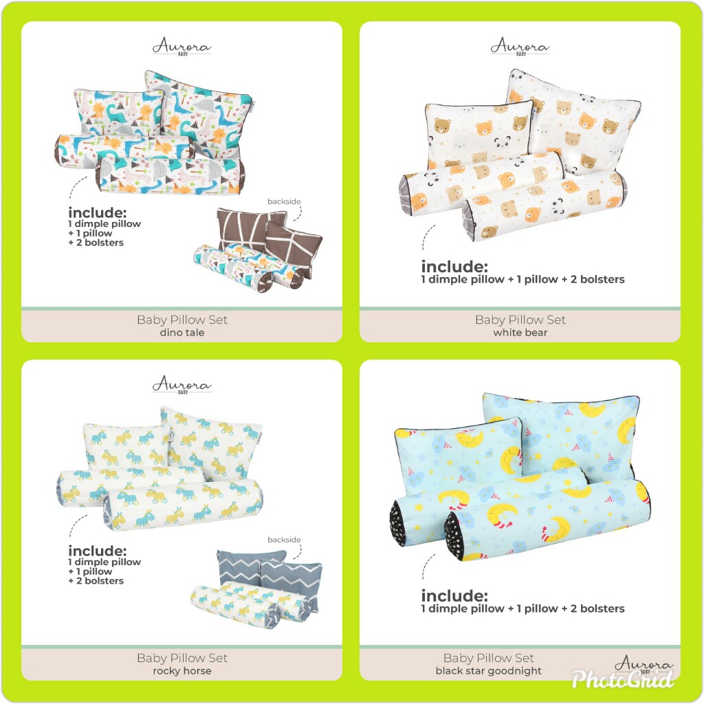 Aurora Baby Pillow set isi 4pcs