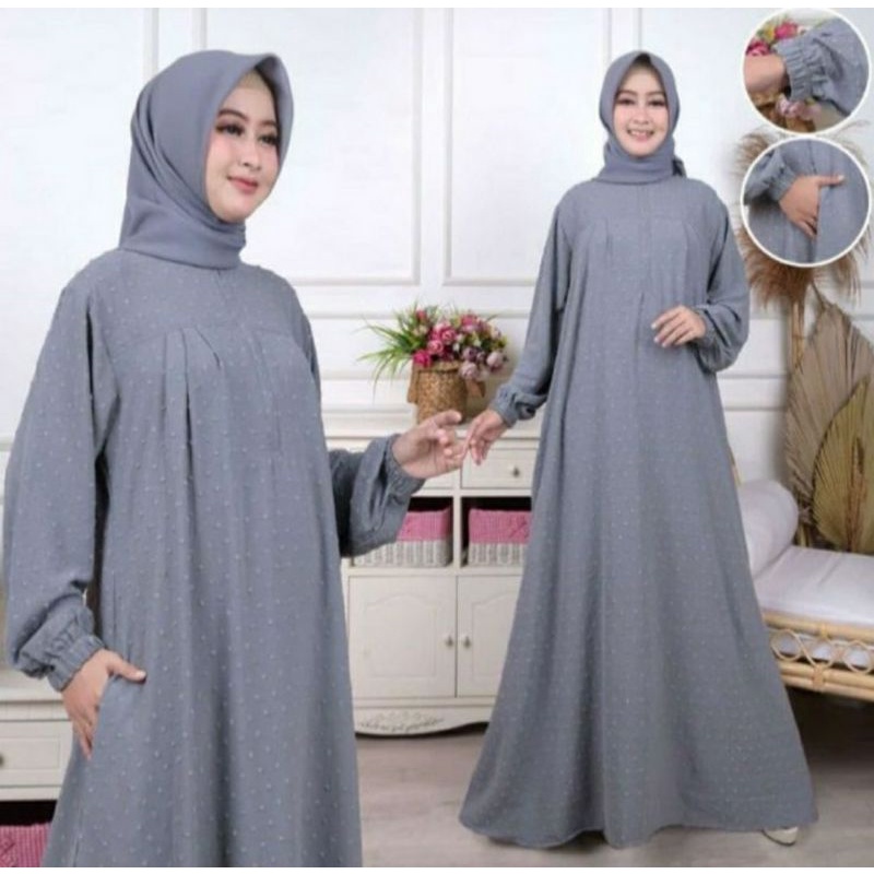 Gamis Crinkle Rubiah Ori Dress Crinkle Gamis Rubiah  Gamis Crinkel Rubiah Dress Crinkel Rubiah Gamis