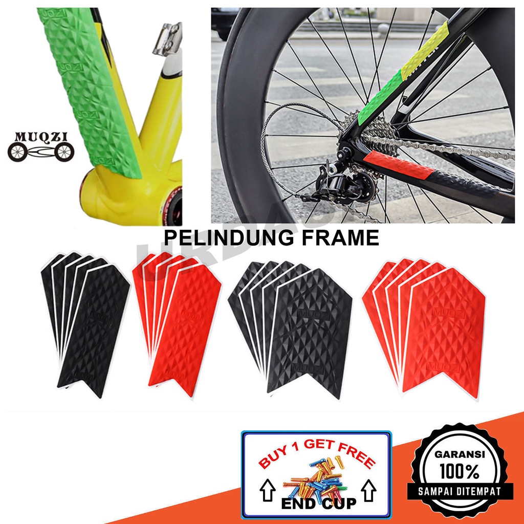 Karet Stiker Pelindung Rantai Rante Frame Fork Sepeda Lipat Mtb Thrill Gunung Roadbike Sticker Silik