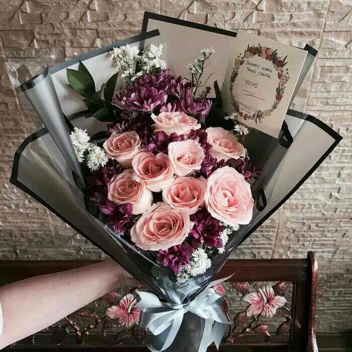 HAND BUKET BUNGA ASLI SEAGR BESAR