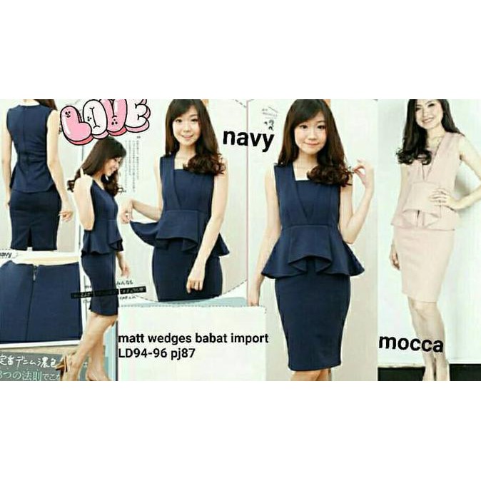 Dress Peplum Violine