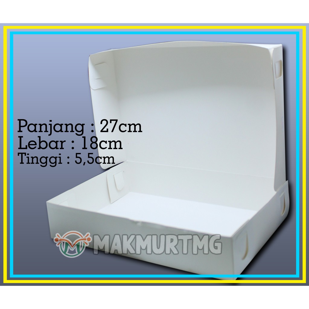 

DUS DONAT PUTIH POLOS 27X18X5,5cm