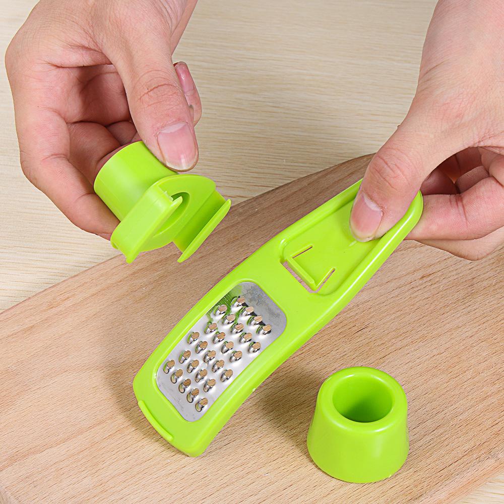 Solighter Garlic Press Cutter Slicer Alat Buah &amp; Sayur Pengupas Bawang Putih