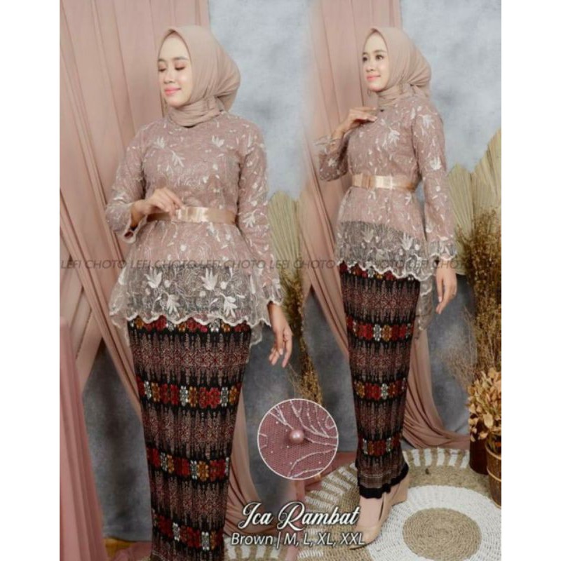 NEW - SET KEBAYA TILLE ICA RAMBAT / KEBAYA WISUDA / KEBAYA TUNANGAN