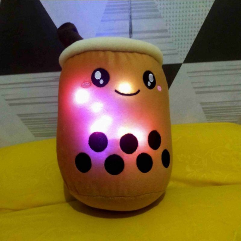 Boneka Boba Led Milk Tea Viral Murah SNI