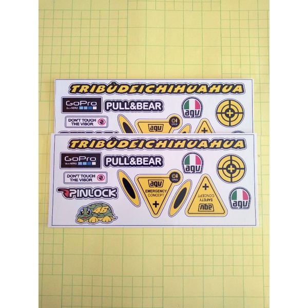 stiker visor agv