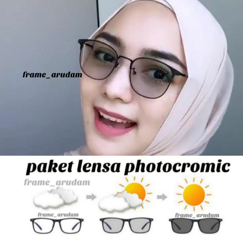 COD KACAMATA1924 PHOTOCROMIC | Frame minus | frame antiradiasi | kacamata wanita | kacamata pria