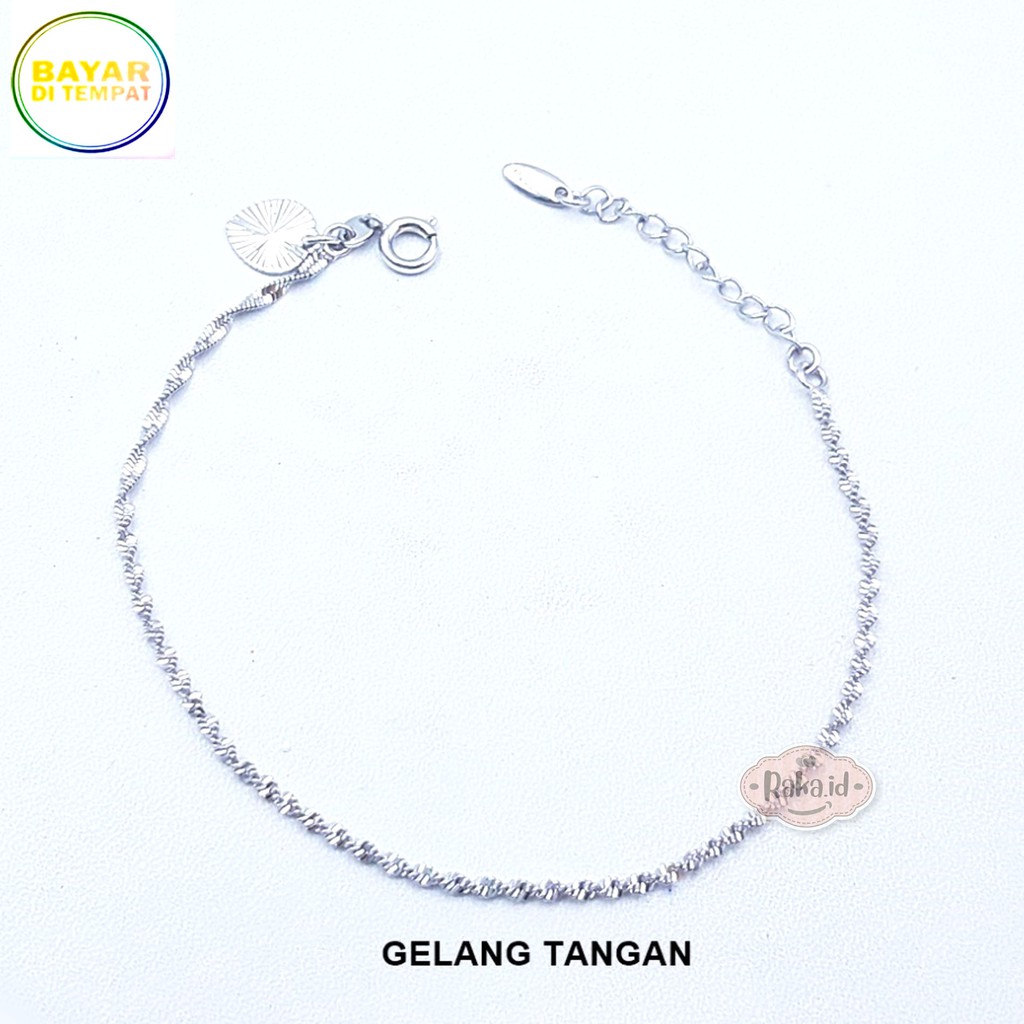 RAKA Acc - Gelang Tangan Xuping Silver Perhiasan Wanita Menawan Lapis Emas 18k 002