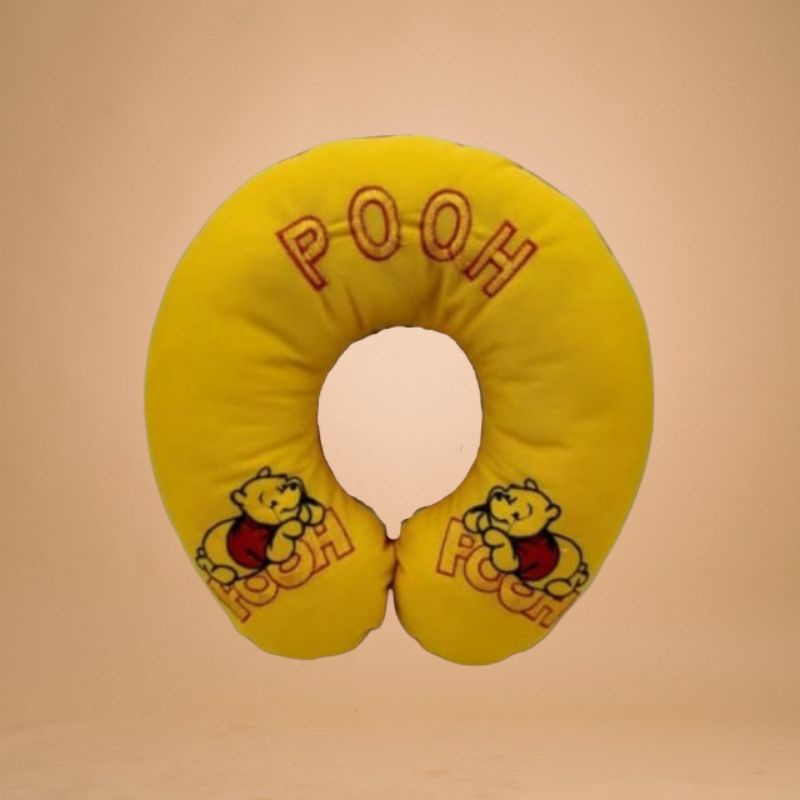 Bantal Leher Karakter Winnie The Pooh Bahan Velboa isi Darcon