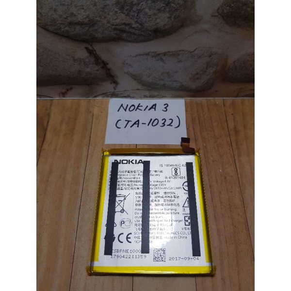 original copotan Hp baterai batre Nokia 3 TA-1032