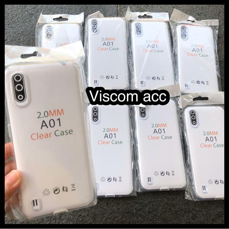 Silicon Bening Samsung A01 Jelly Case Clear Transfaran A01