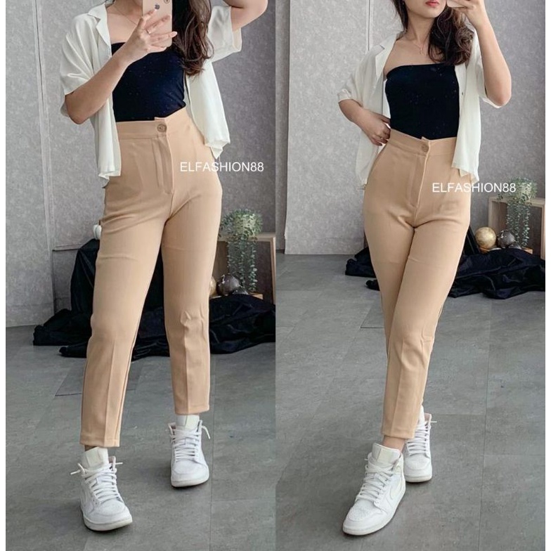 Elfashion • Nayla Pants | Celana Kerja | Celana Kasual