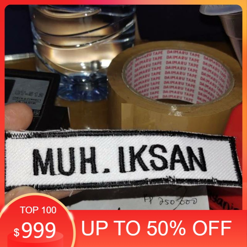 Nama bordiran / papan nama bordir/nama dada bordir