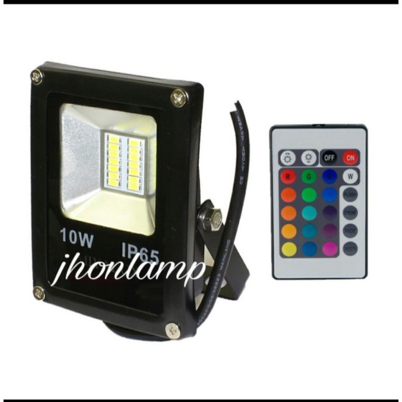 LAMPU SOROT(LED) 10WATT WARNA WARNI