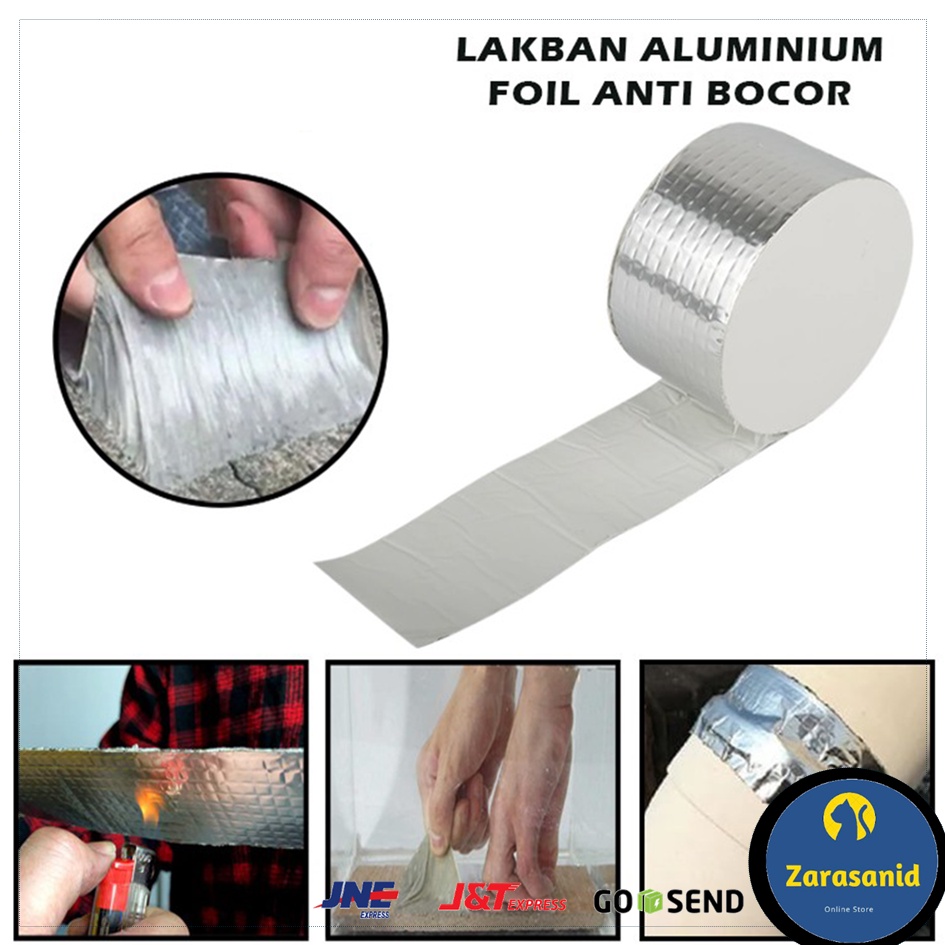 Lakban Anti Bocor Aluminum Foil Tape Waterproof Lem Perekat Anti Air