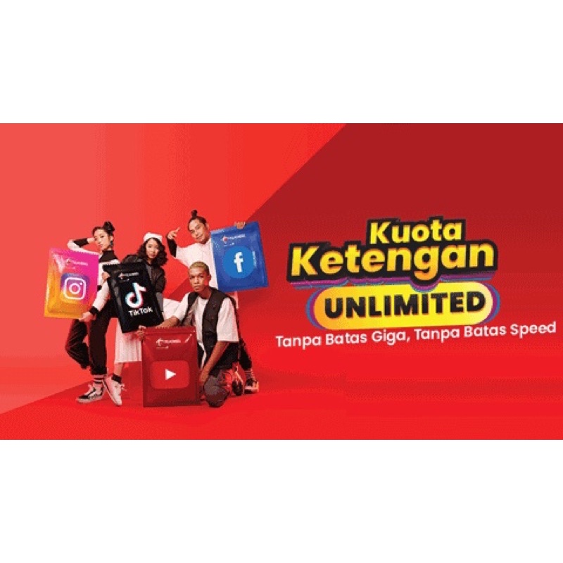 TELKOMSEL | Paket Ketengan Youtube, Tiktok, Instagram