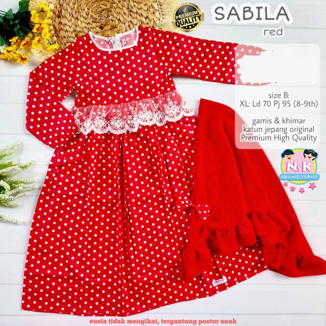 SABILA SET ANAK LLUSS KHIMAR