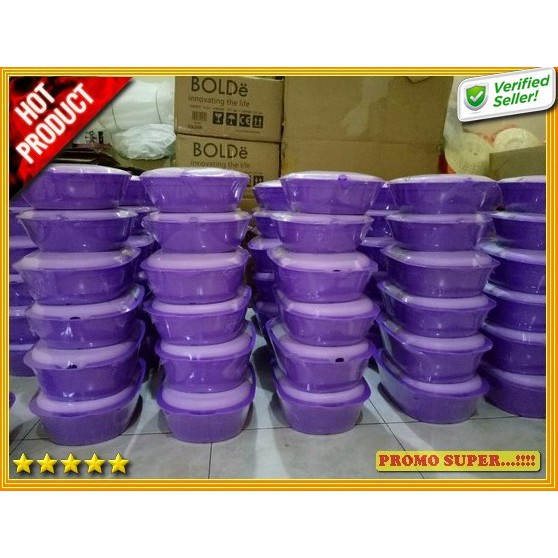 VERONA UNGU SET TEMPAT MAKANAN SAYUR VERONA SET MURAH GREEN LEAF ORI R3300