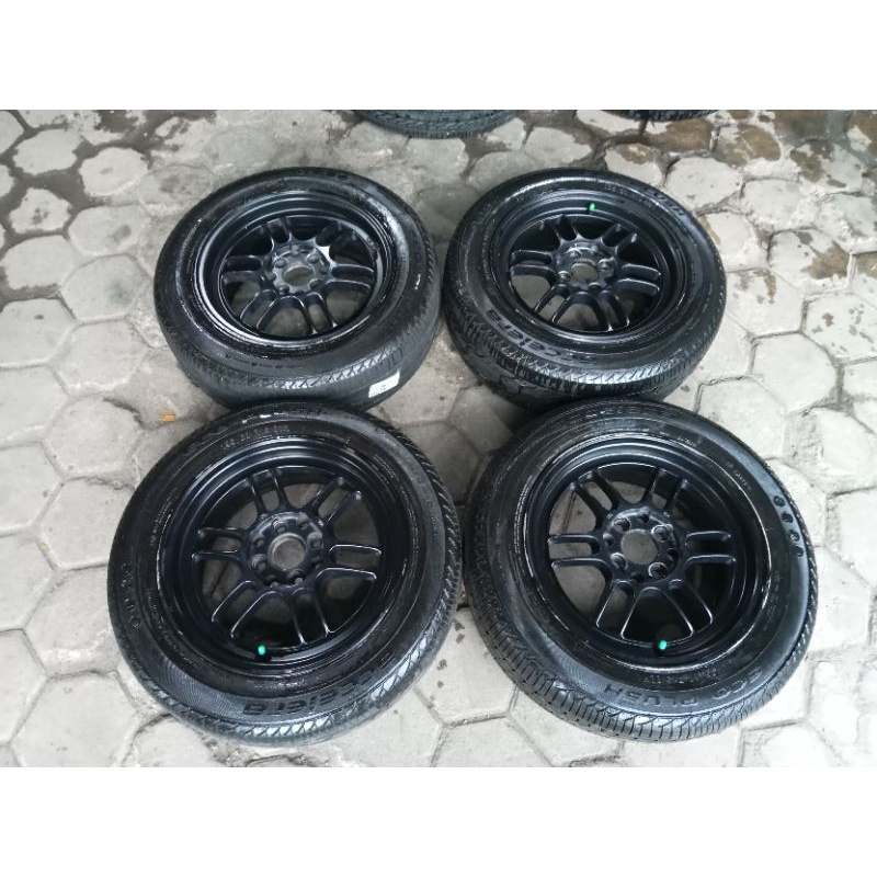 pelek Racing RPF1 Ring 15+ban accelera eco plus 195 60 R15 lebar 6,5 pcd 4x100/114,3 avanza xenia ja