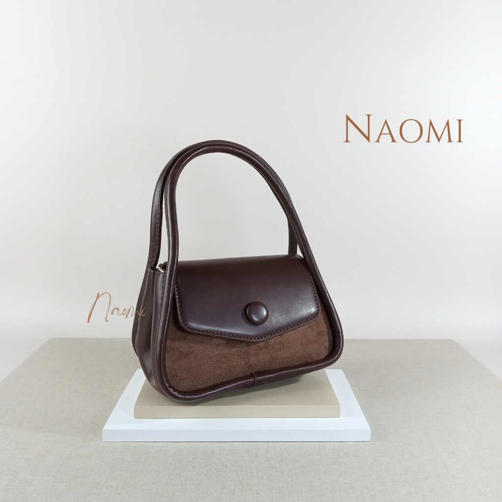 NAOMI - Anabella Sling Bag - Tas Import Wanita - Hand Bag Beludru - Tas Daily / Tas Harian - Tas Cantik - Fashion Bag - Tas Kuliah - Tas Mejeng Wanita OOTD - tas naomi - naomi bag