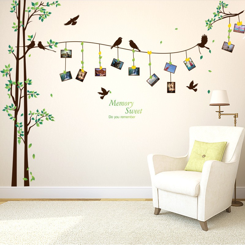 (TXXL) RELIZA WALLSTICKER / STIKER DINDING POHON BINGKAI FOTO TREE FRAME SK2007